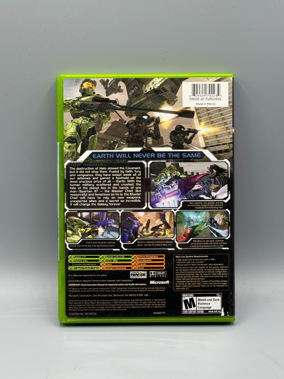 Halo 2 Microsoft Xbox Employee Store Sticker Sealed New Authentic