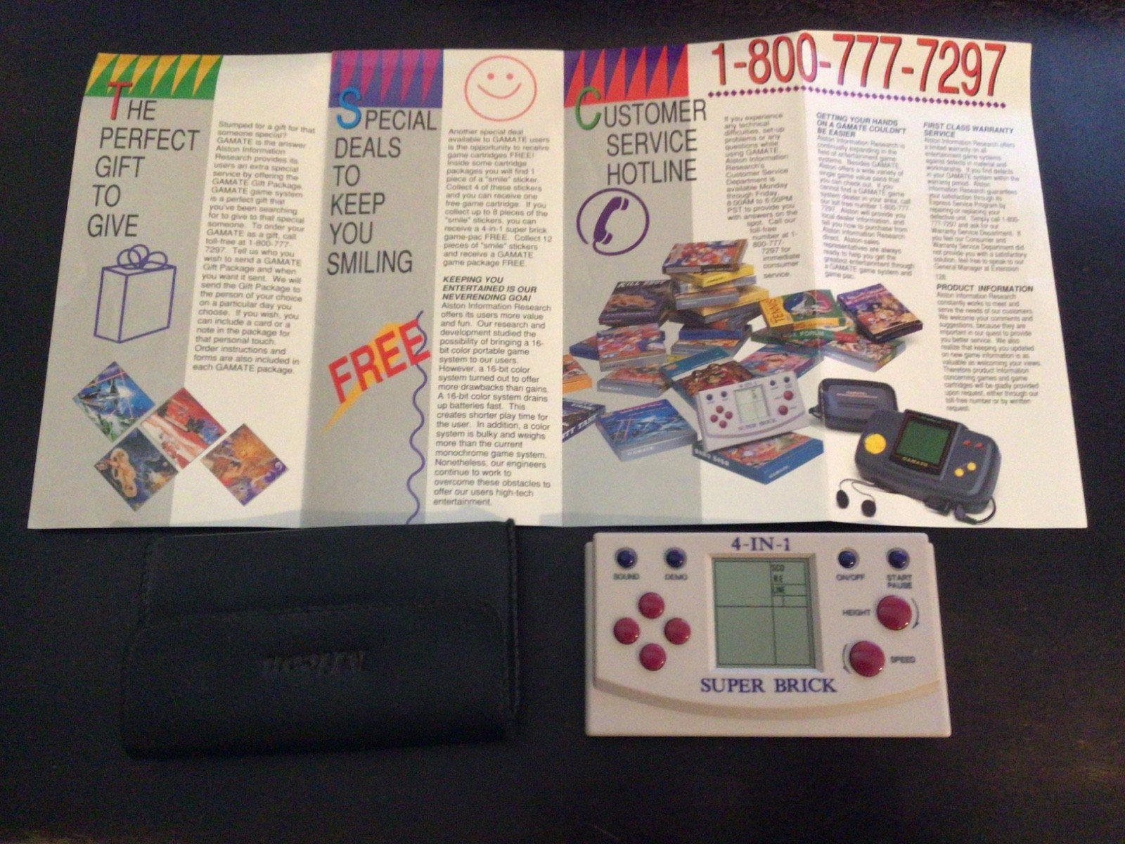 Alston Bit Corp Gamate System Rare USA Release CIB 13 Games & 4in1 Super Brick