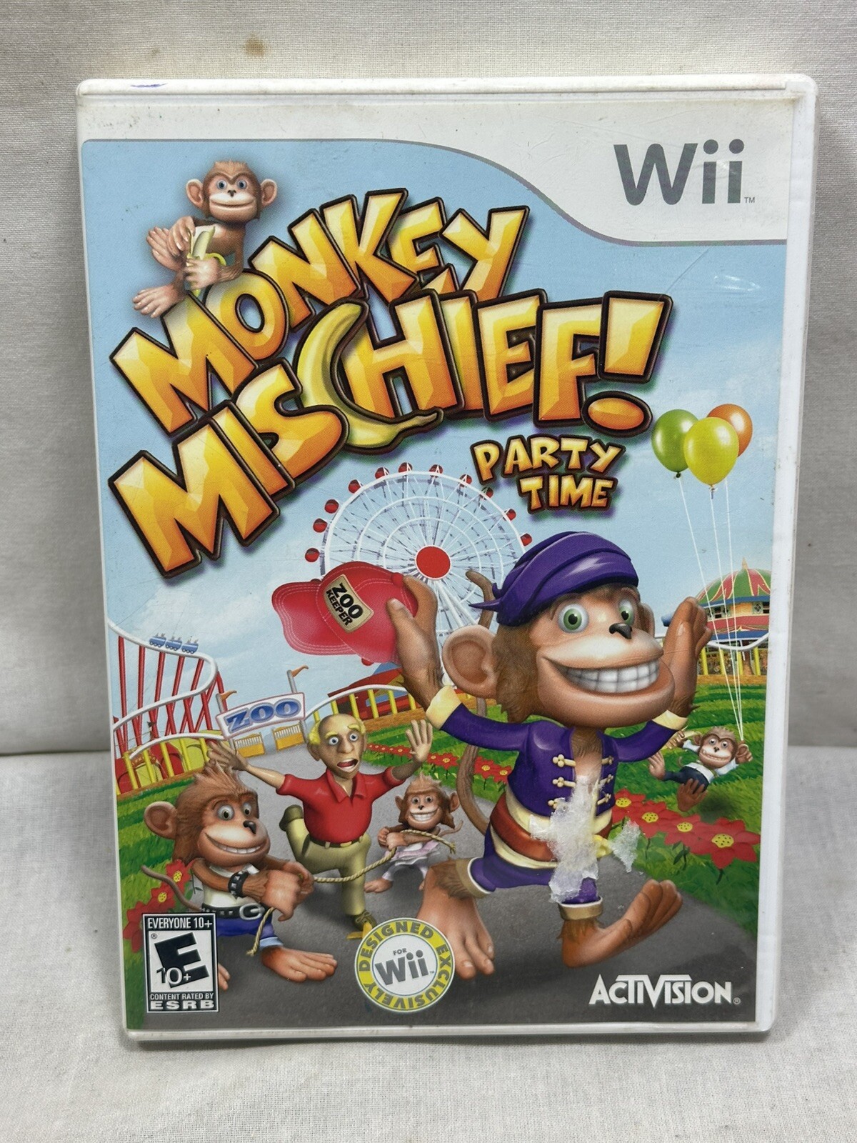 Monkey Mischief Party Time (Nintendo Wii, 2008) Complete and Tested