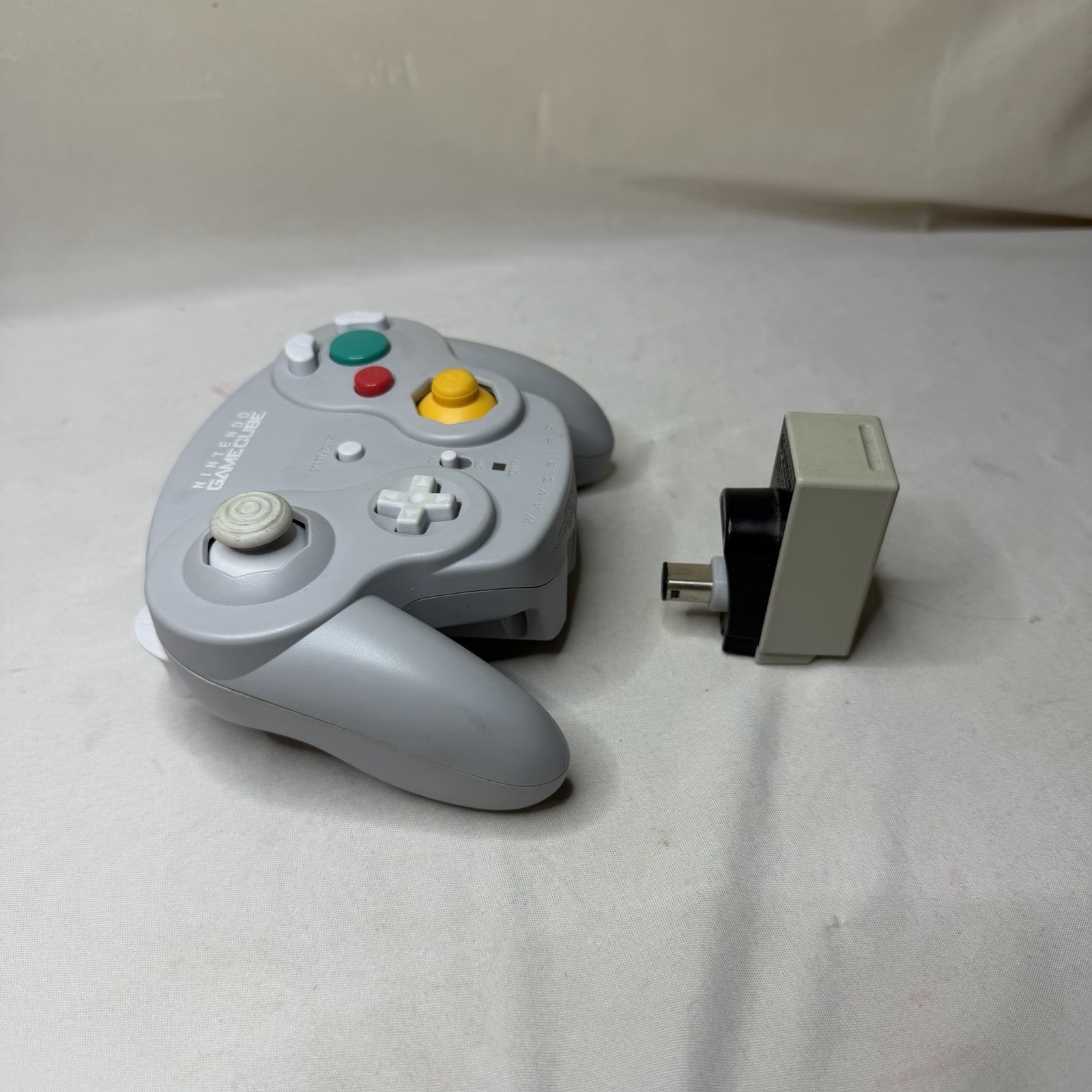 Nintendo Gamecube Wavebird Gray Wireless Controller w/ Receiver