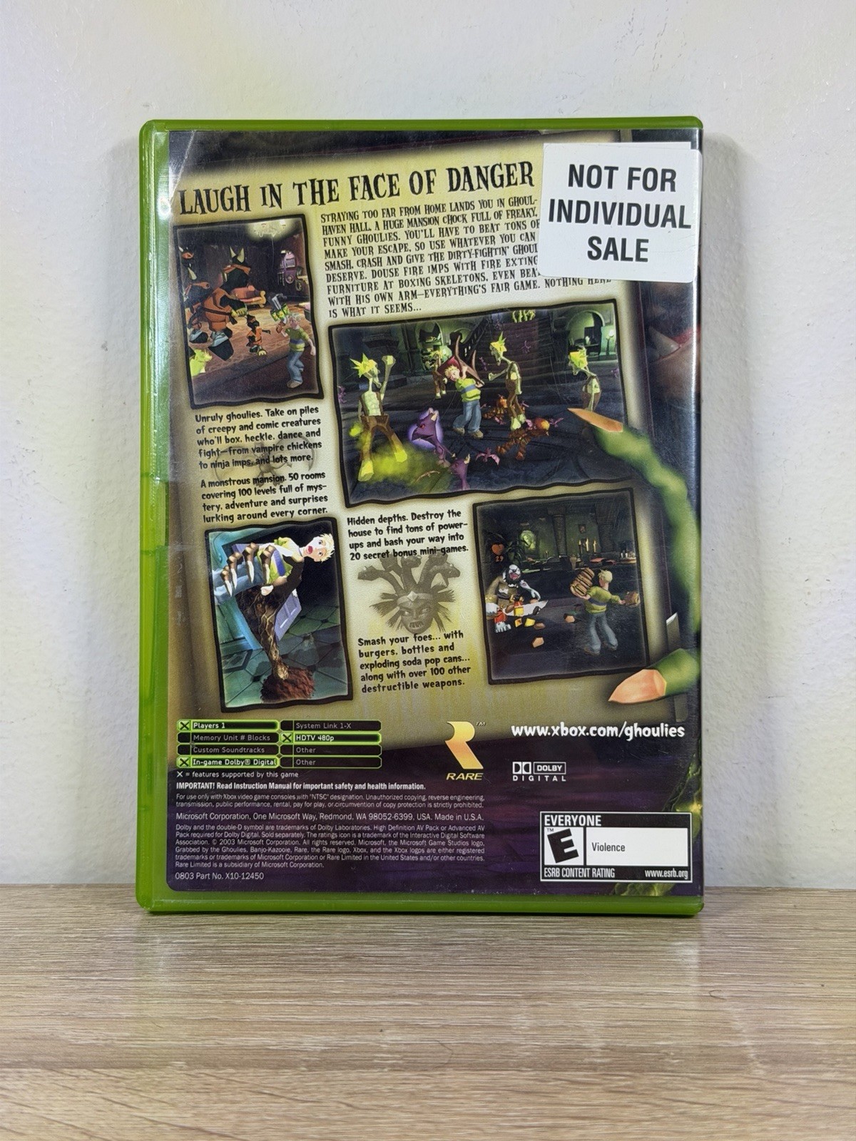 Grabbed by the Ghoulies (Microsoft Xbox, 2003) CIB w Manual & Insert | Tested ✅