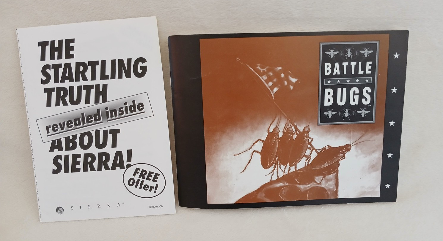 Vintage 1994 Sierra Battle Bugs! PC Big Box 3.5 disk