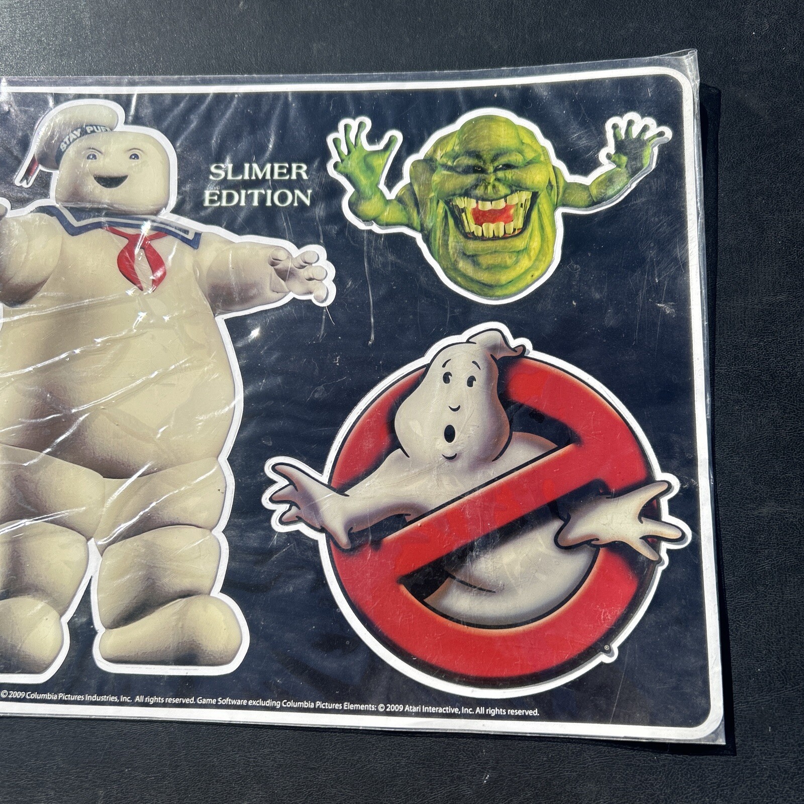 Ghostbusters Puffy Stickers Promo Sheet The Video Game 2009 Slimer Stay Puft NEW