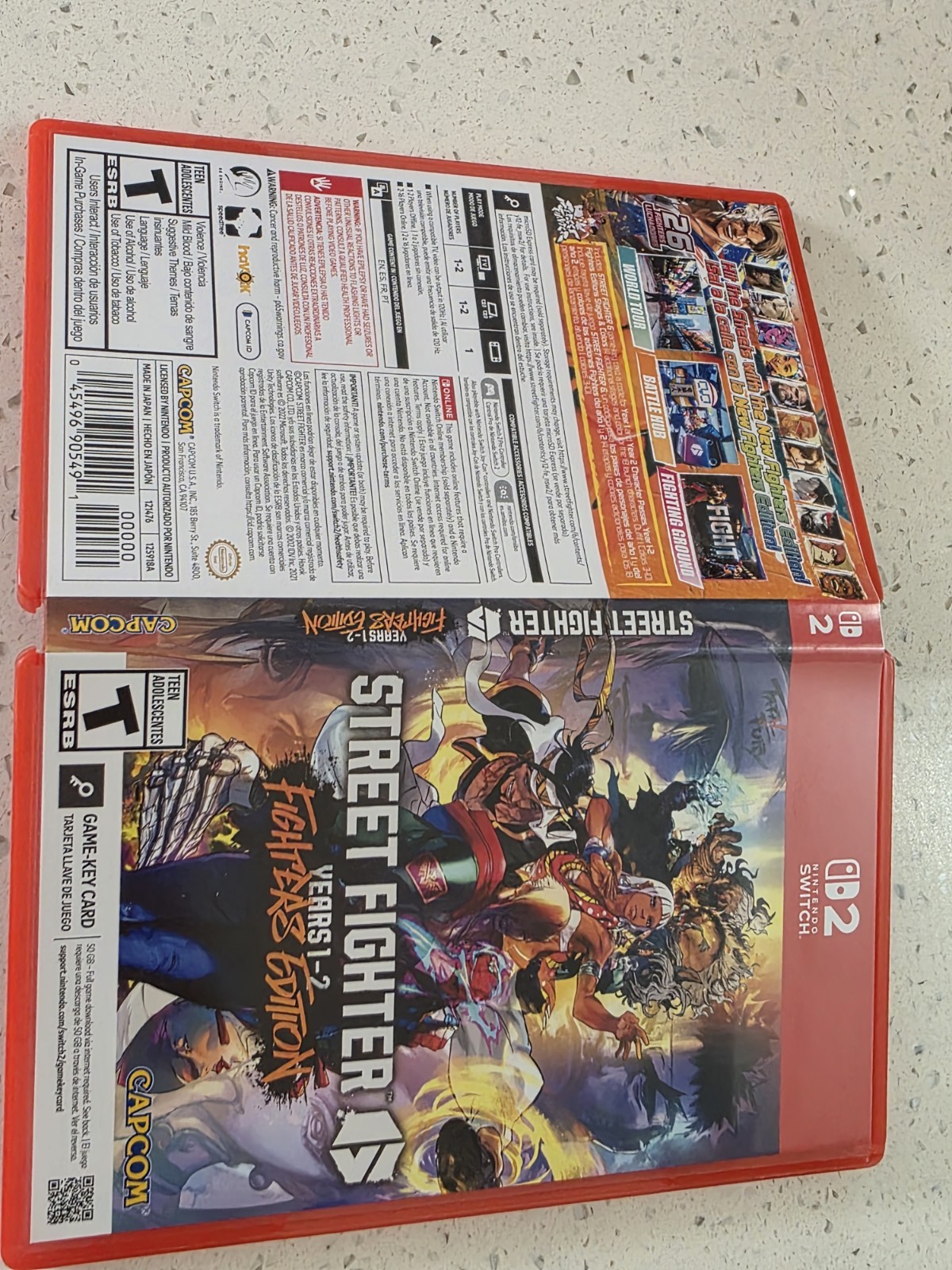 Street Fighter 6 Nintendo Switch 2 Game Key-card NO DLC INCLUDED Tested USA