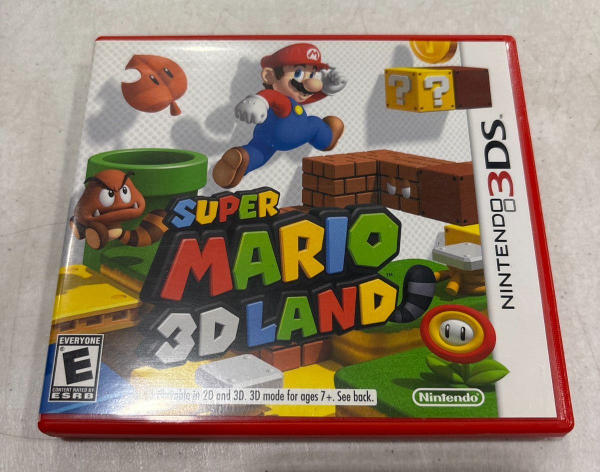 Case and Manual Only *NO GAME* Super Mario 3D Land Nintendo 3DS Authentic