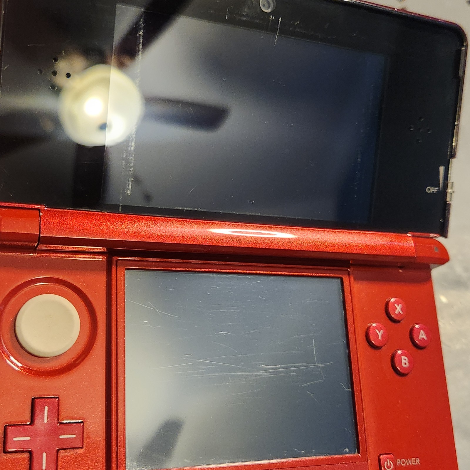 Nintendo 3DS Handheld Game Console Flame Red