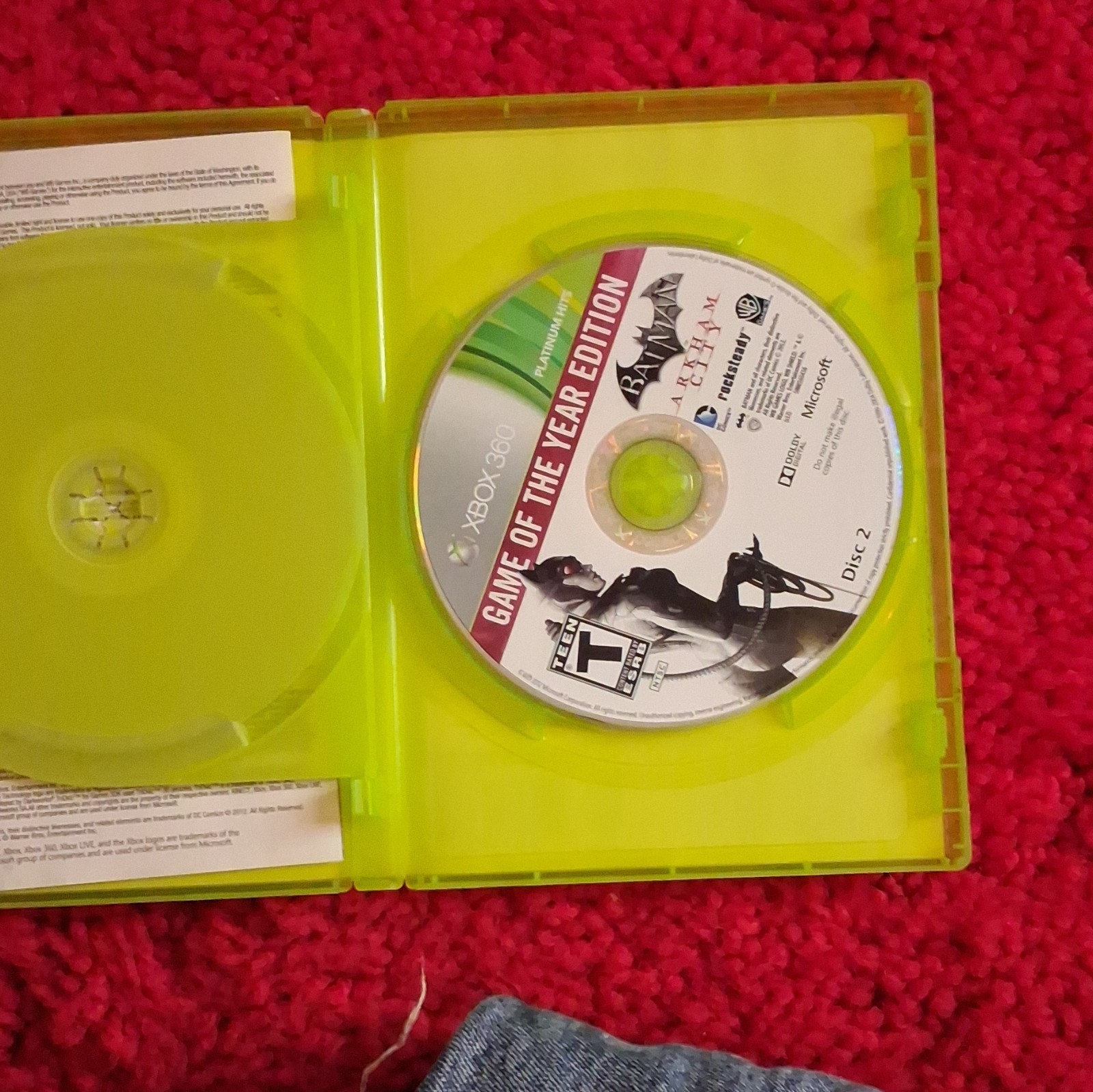 Batman: Arkham City GOTY Platinum Hits w/ Manual (T) Xbox 360