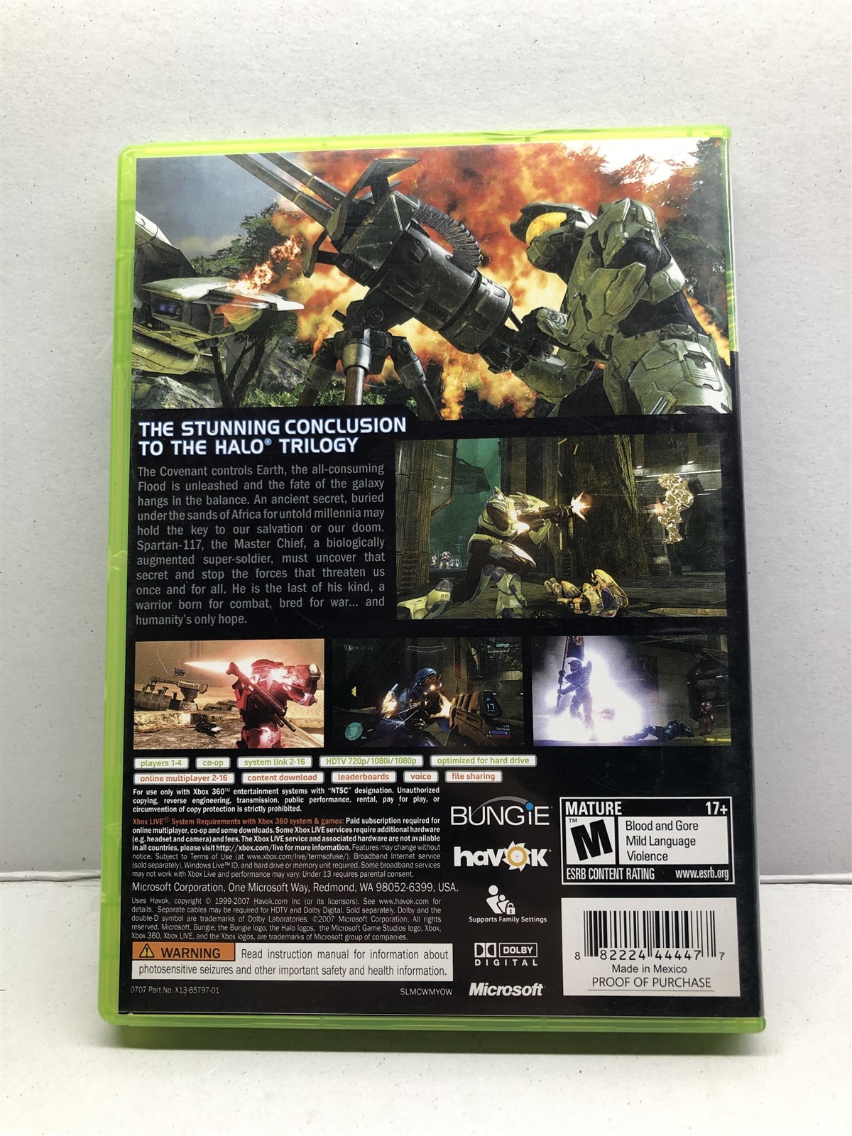 Halo 3 (Xbox 360, 2007) Complete w/ Manual – Tested Working – Free Ship