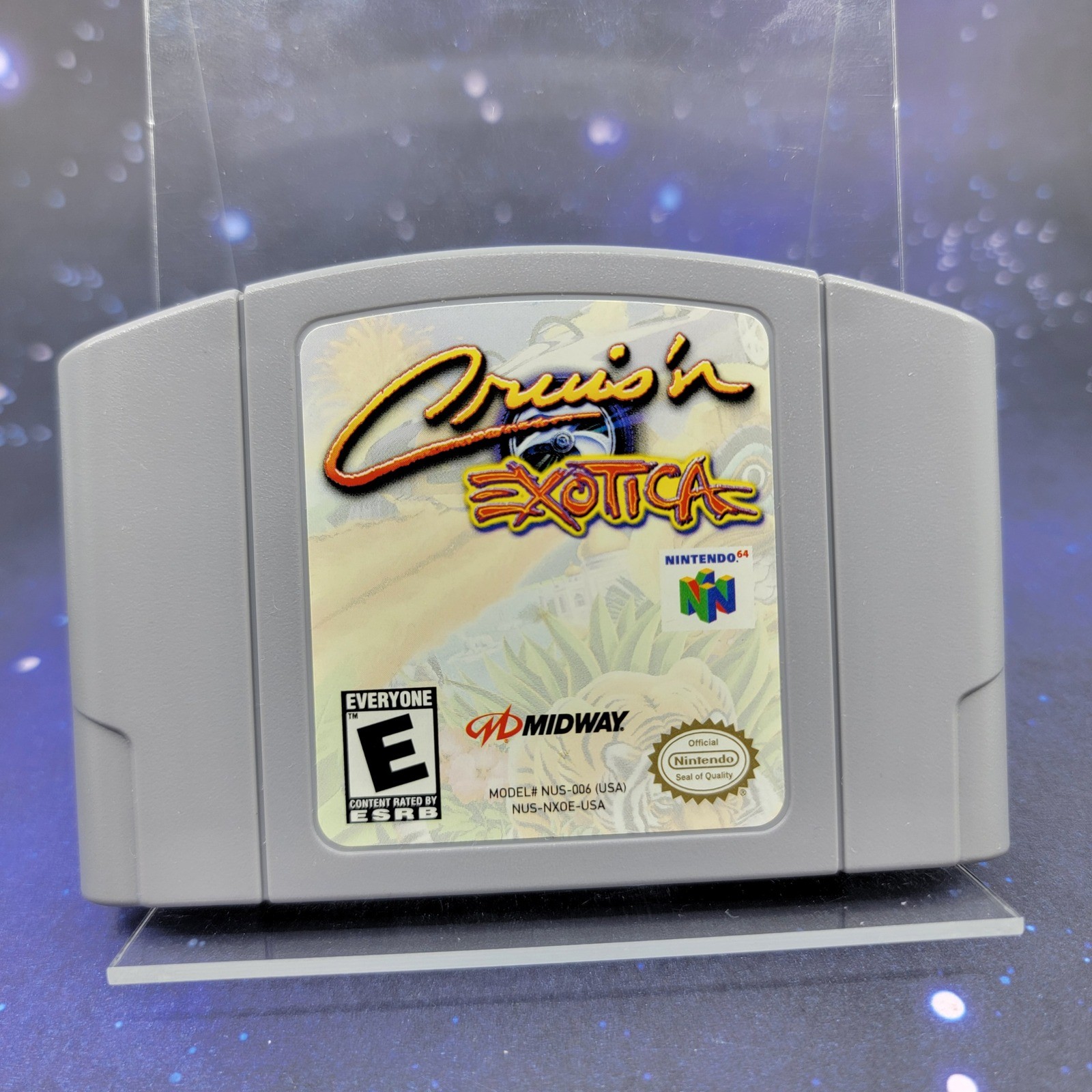 Cruis’n Exotica Nintendo 64 N64 Midway Arcade Racing Game Cartridge NUS-NXOE-USA