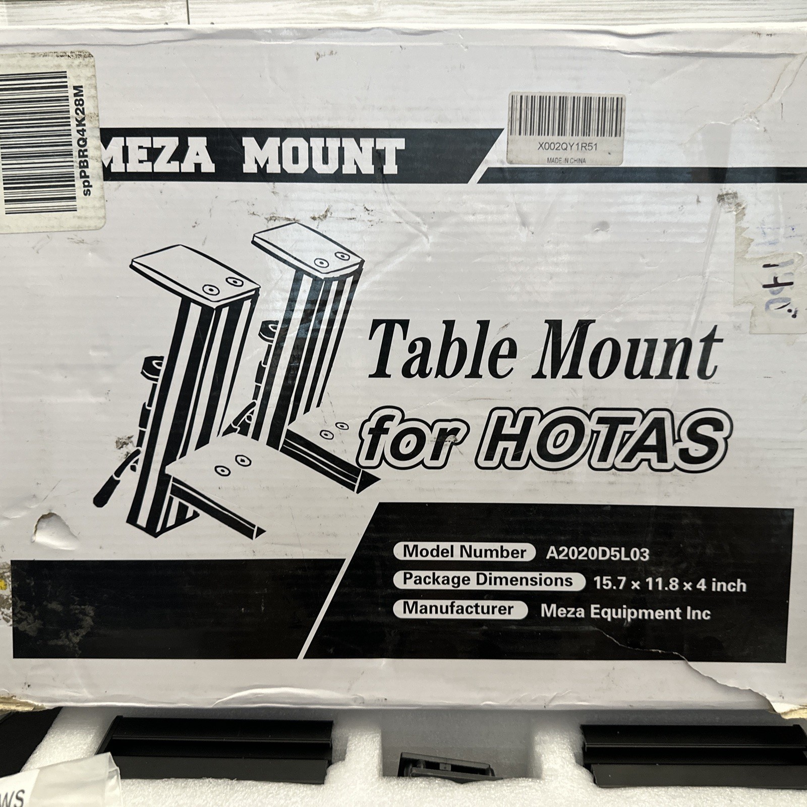 MEZA Table Desk Mount For Hotas Flight Sim Joystick A2020D5L03