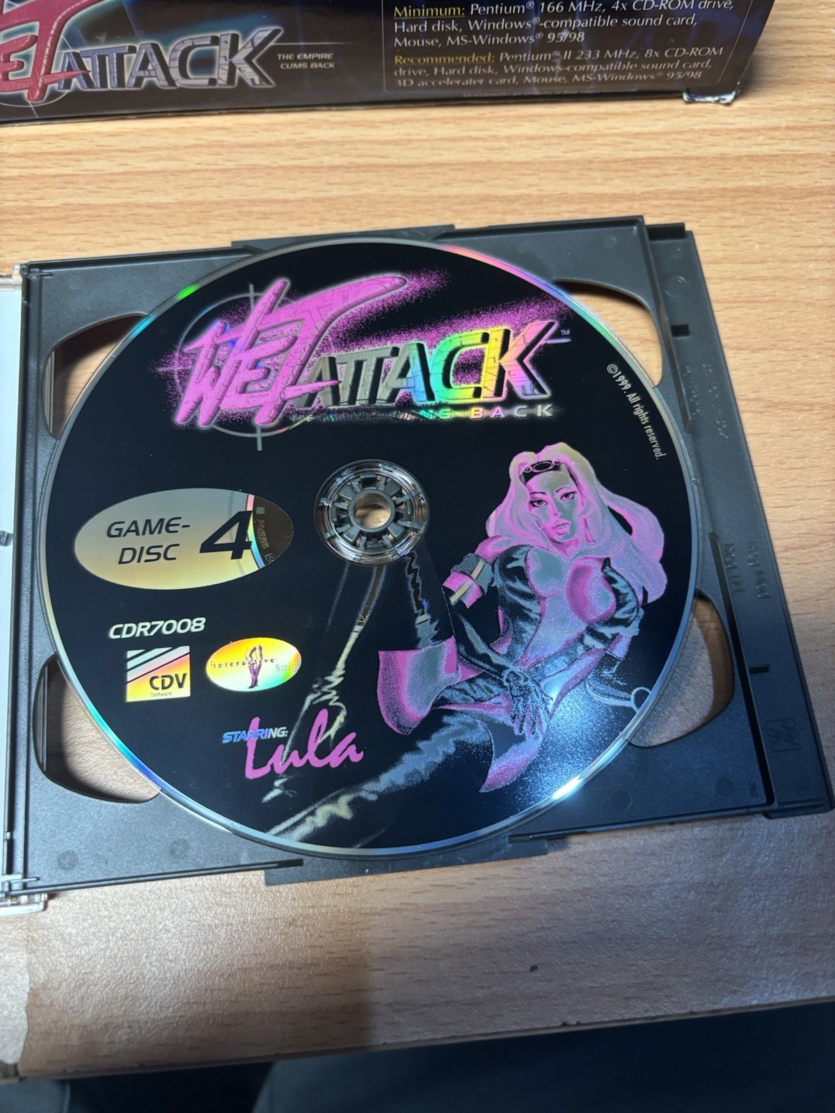 Lula Wet Attack: The Empire Cums Back PC CDV Game in English Rare Adult Game