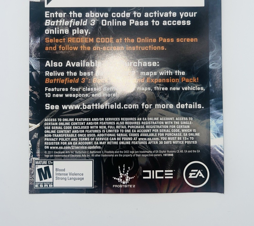 Battlefield 3 & 4 Sony PlayStation 3 PS3 2 Game Lot Black Lable CIB Complete