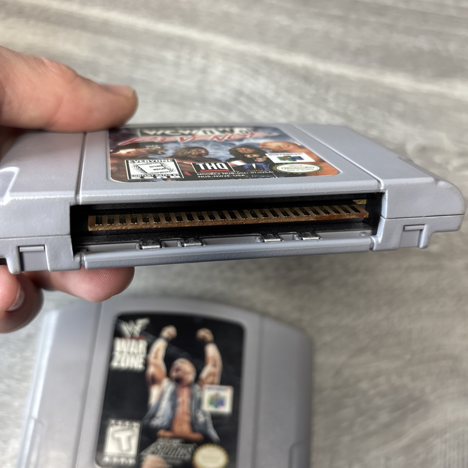 Nintedo 64 WCW/NWO REVENGE WWF War Zone N64 CART TESTED AND WORKS Wrestling