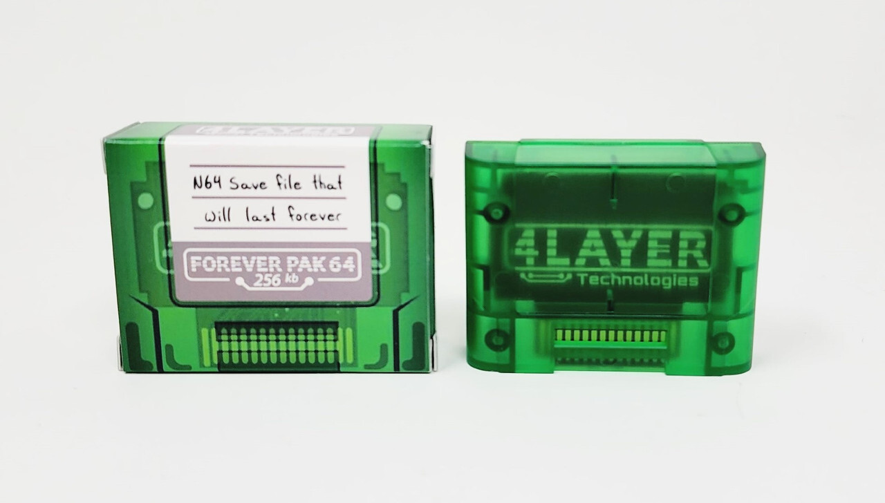 Forever Pak 64 – 256KB Battery-free Memory Pak for Nintendo 64 NEW