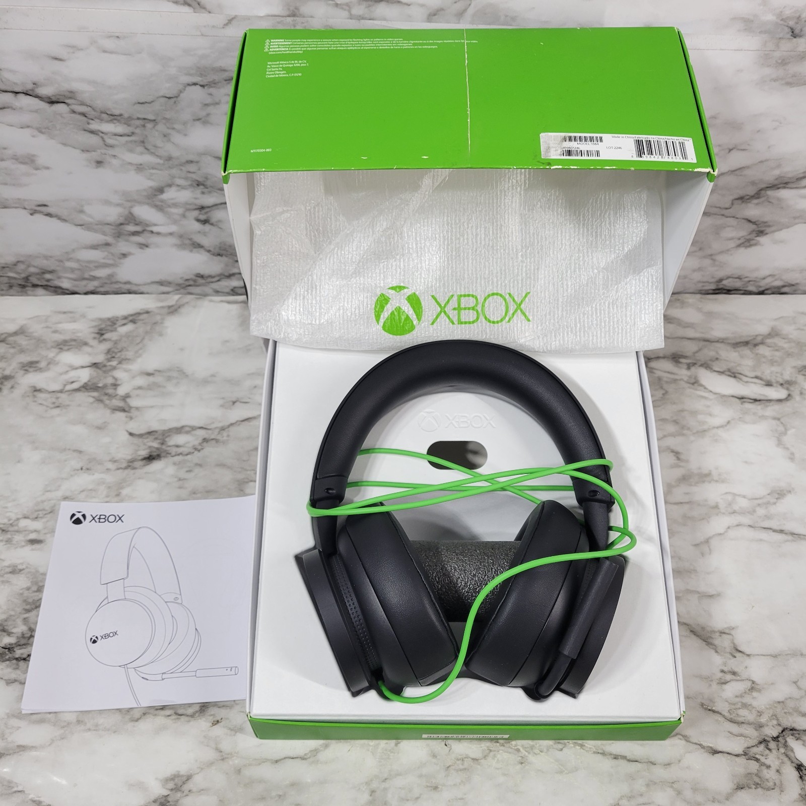 Microsoft Xbox Wired Stereo Headset for Xbox/PC *READ DESCRIPTION* Parts Only