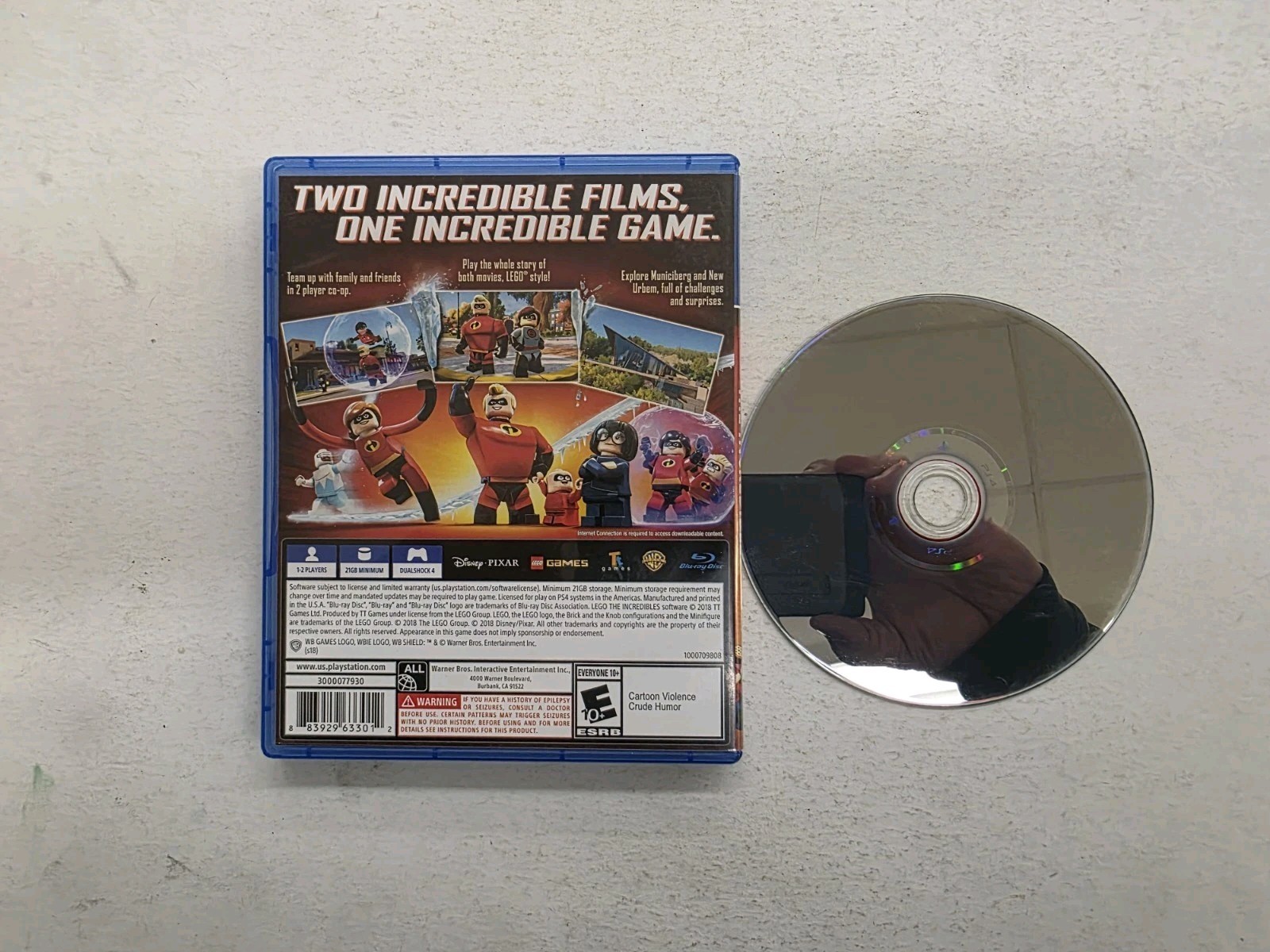 LEGO The Incredibles (PS4) PLAYSTATION 4 Very GOOD!!!