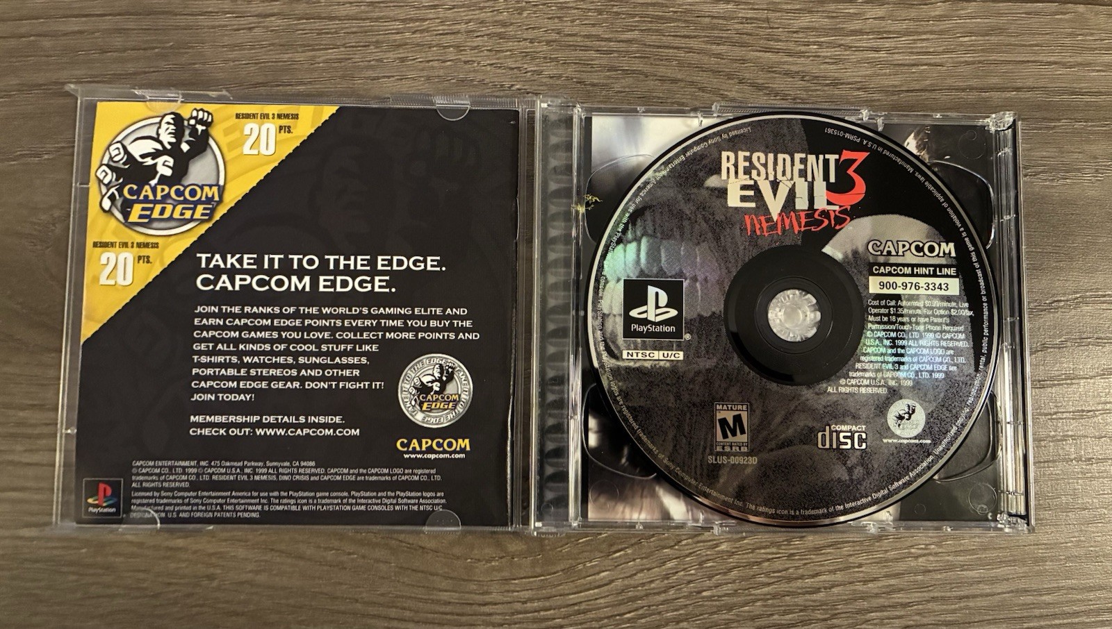 Resident Evil 3 Nemesis (Sony PlayStation 1 PS1) Black Label Cib Manual No Demo