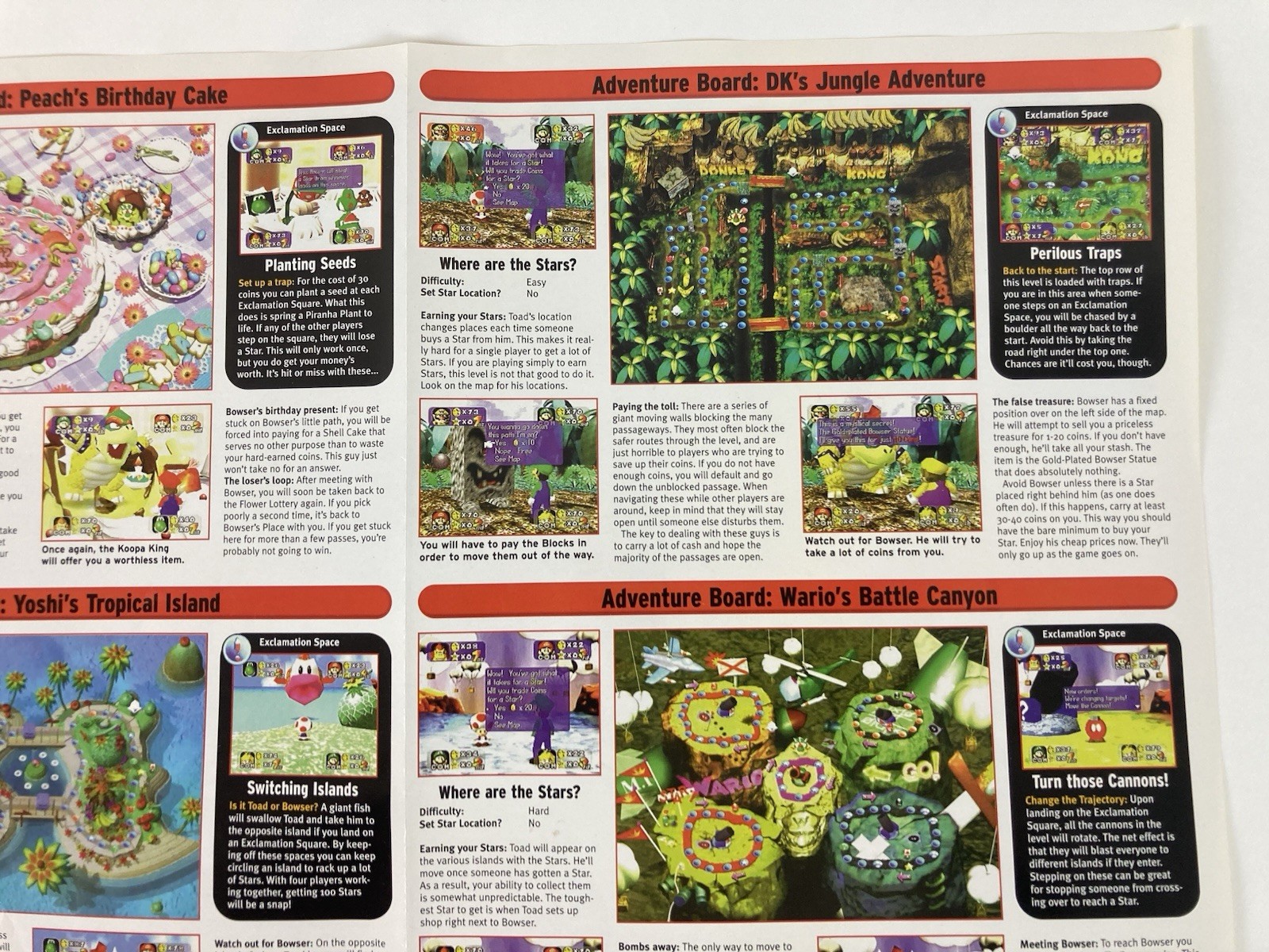 Vintage Mario Party 1 Expert Gamer Magazine Poster 1998 EGM 15” x 20”