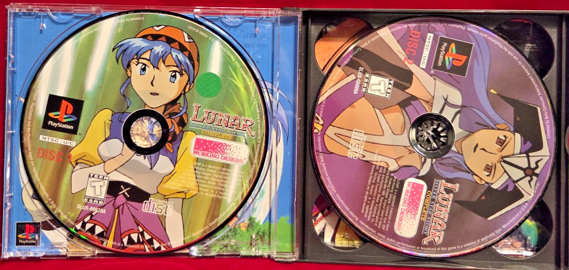 Lunar 2: Silver Star Story Complete (Playstation, 1999) 4 disc set – see notes
