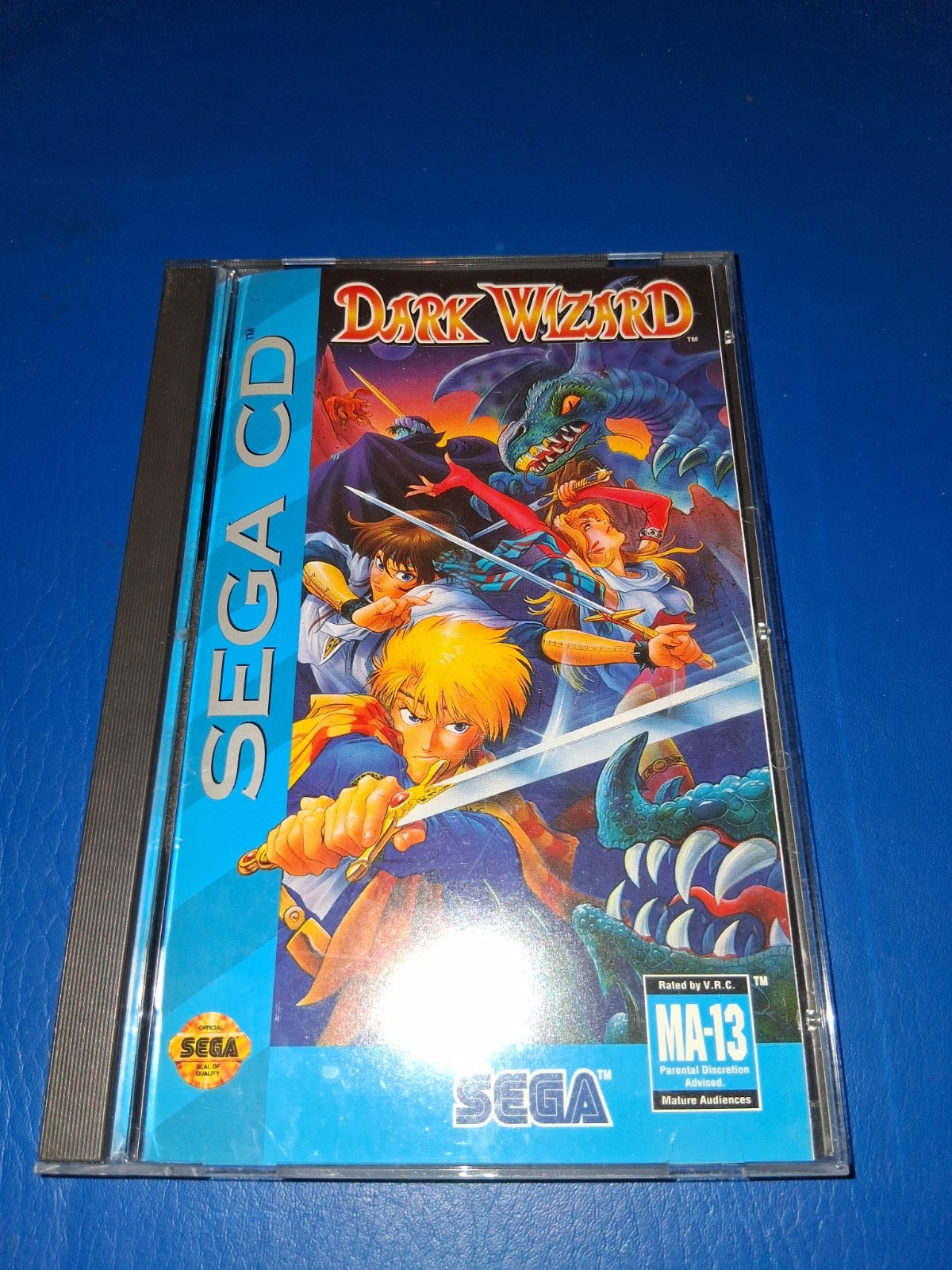 Dark Wizard (Sega CD, 1994) CIB Complete in Box w Manual + Reg Card + Foam