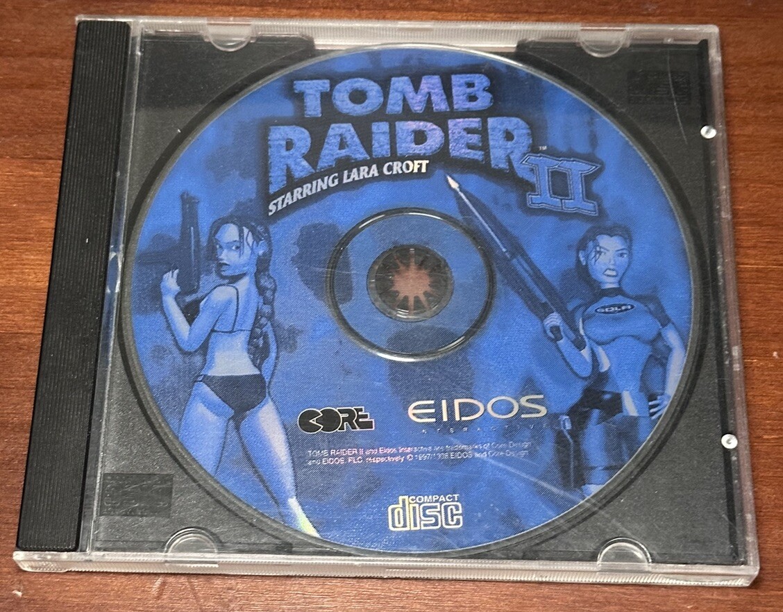 Tomb Raider II 2 Starring Lara Croft PC CD-ROM Eidos Core 1997 for Windows 95/98