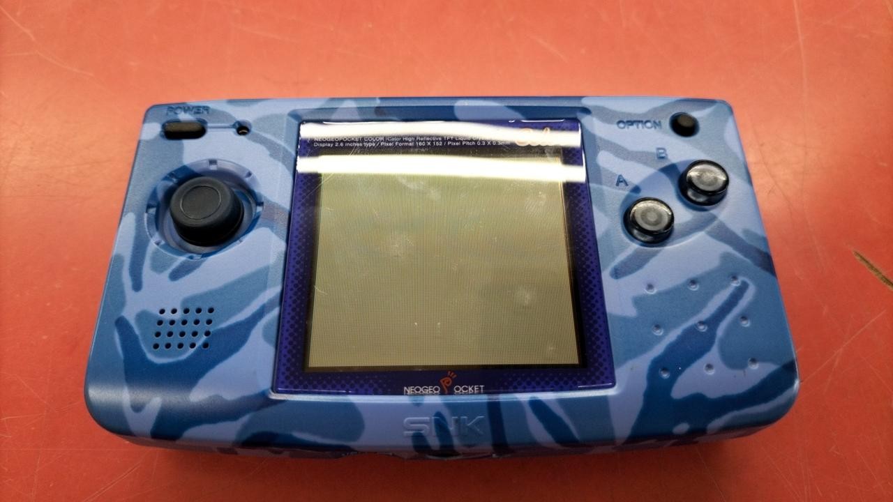 Neo Geo Pocket Color Console Camouflage Blue Tested s2363M