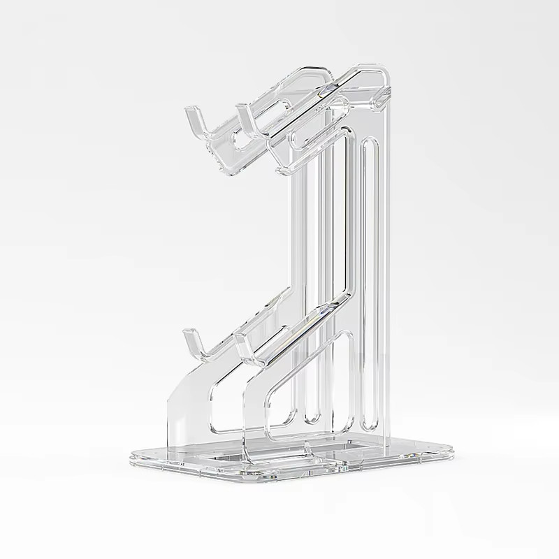 RGB Dual Game Controller Holder Acrylic Gamepad Handle Bracket Display for Switc