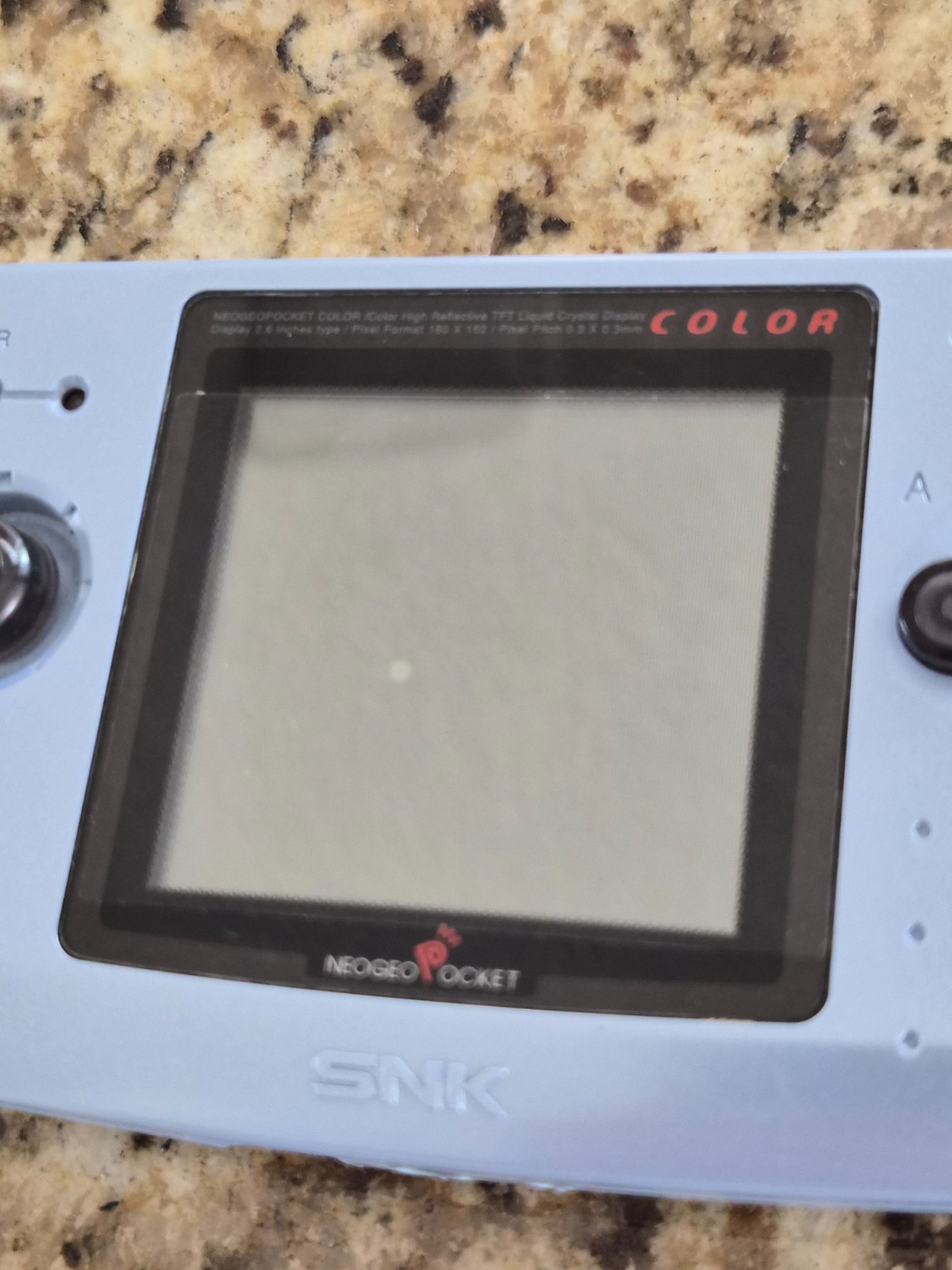 Neo Geo Pocket Color Blue Handheld Console Metal Slug 1st Mission Game Tested!