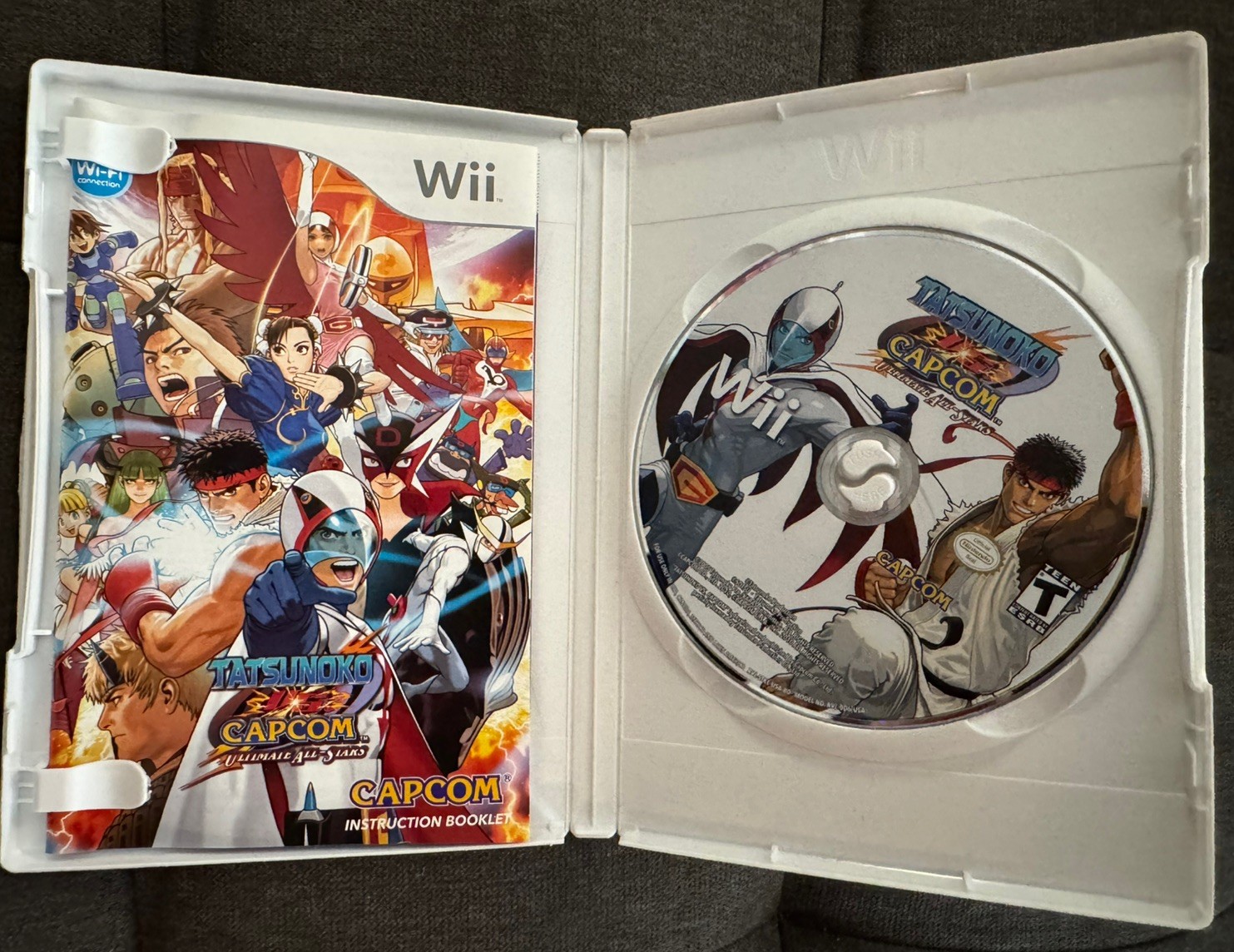 Nintendo Wii Tatsunoko vs Capcom Ultimate All Stars CIB Complete Original Works