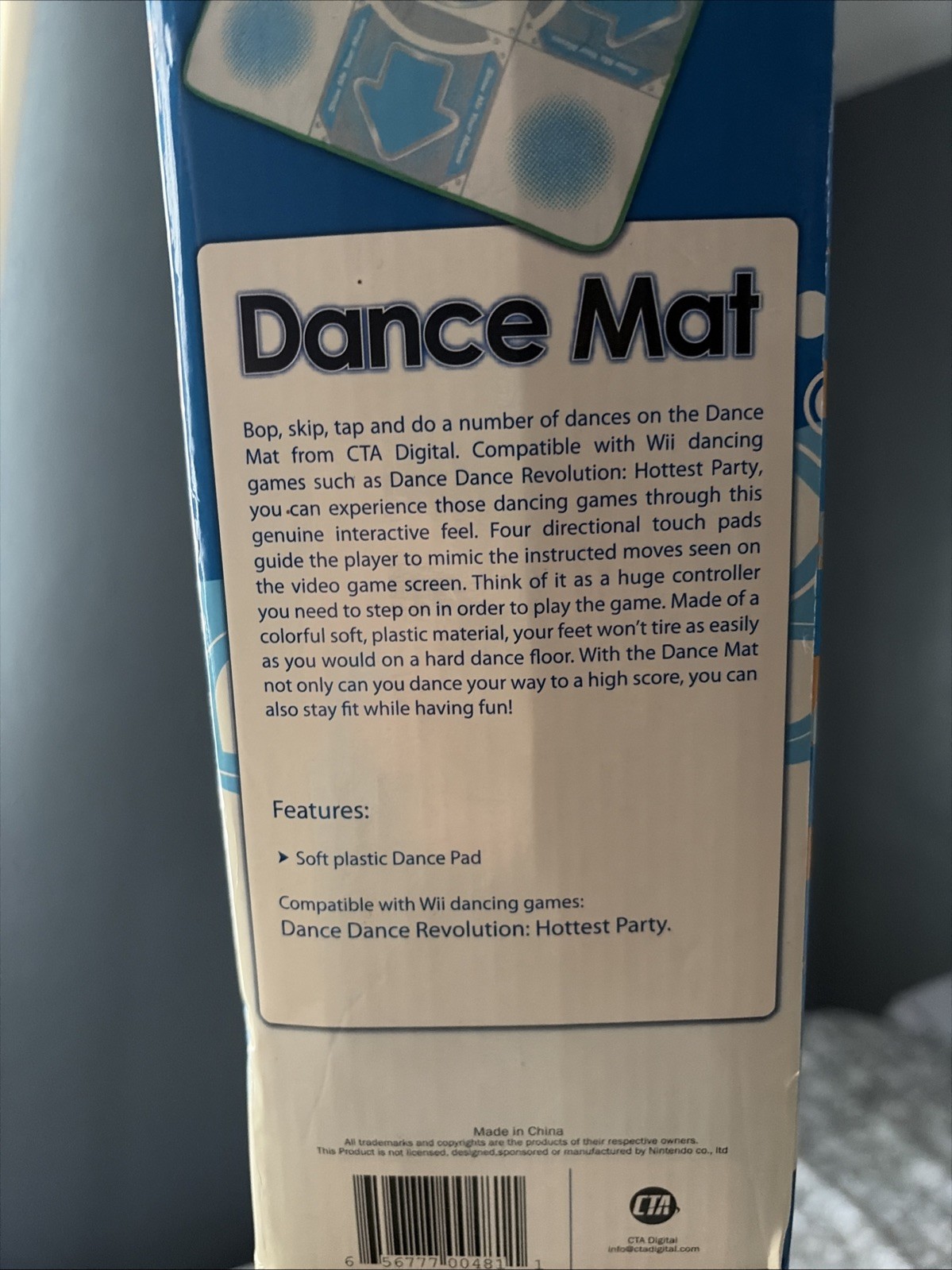 Wii Dance Pad Mat Wi-DM Dance Dance Revolution In Box. Tested Works