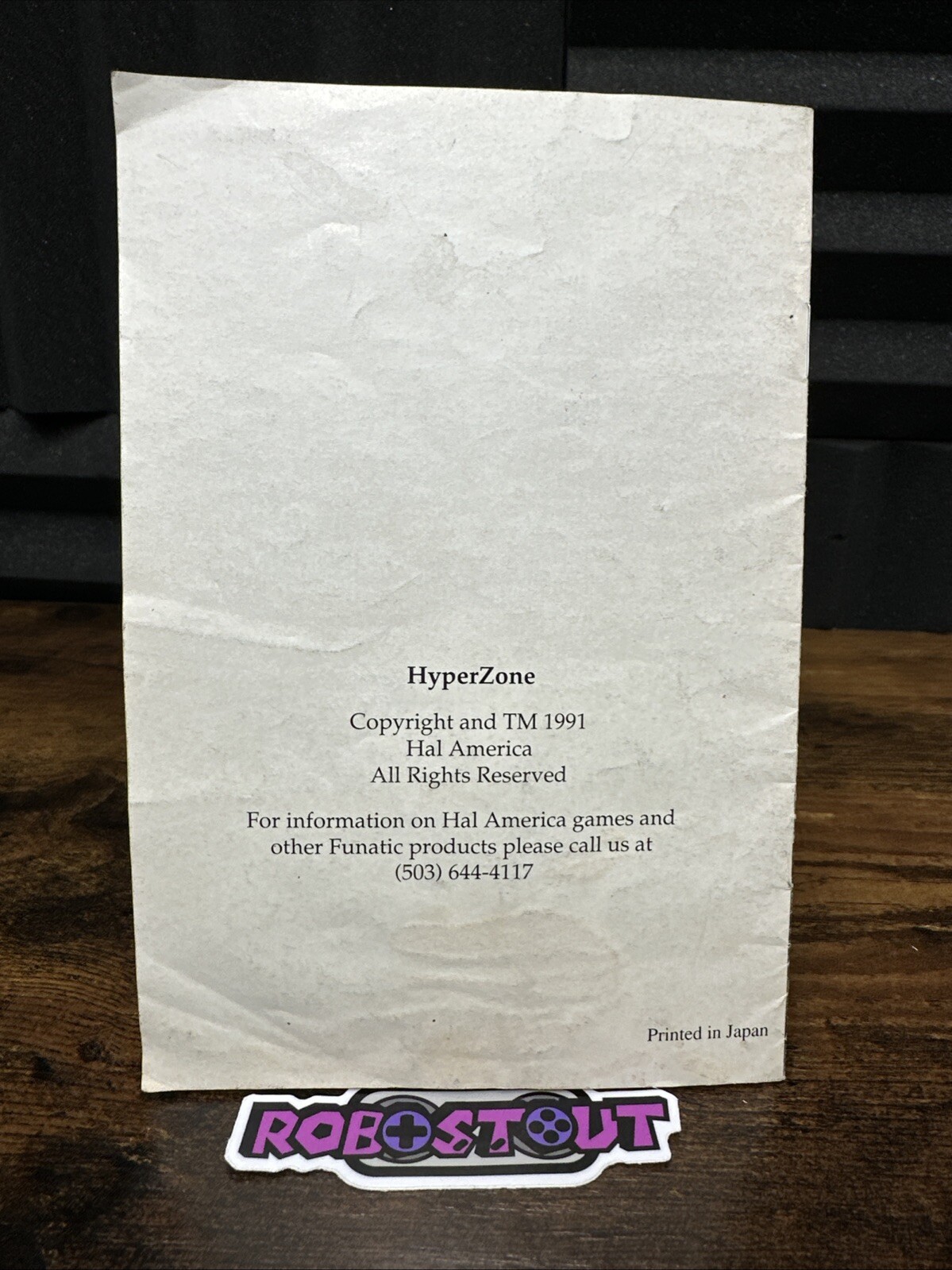 Hyperzone – (Super Nintendo) SNES Manual instruction booklet only⭐