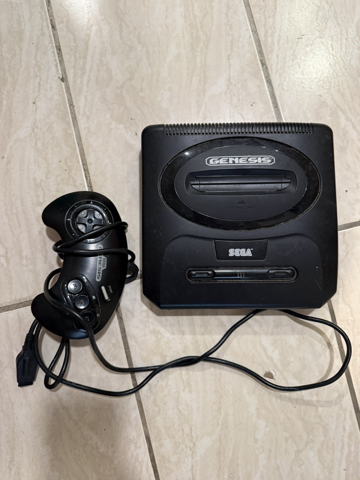 Sega Genesis Console, Used One Controller, without cords, not sure if it works