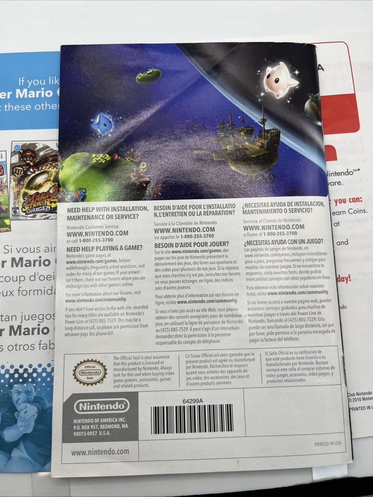 Super Mario Galaxy (Nintendo Wii, 2007) CIB Complete In Box w/ Manual