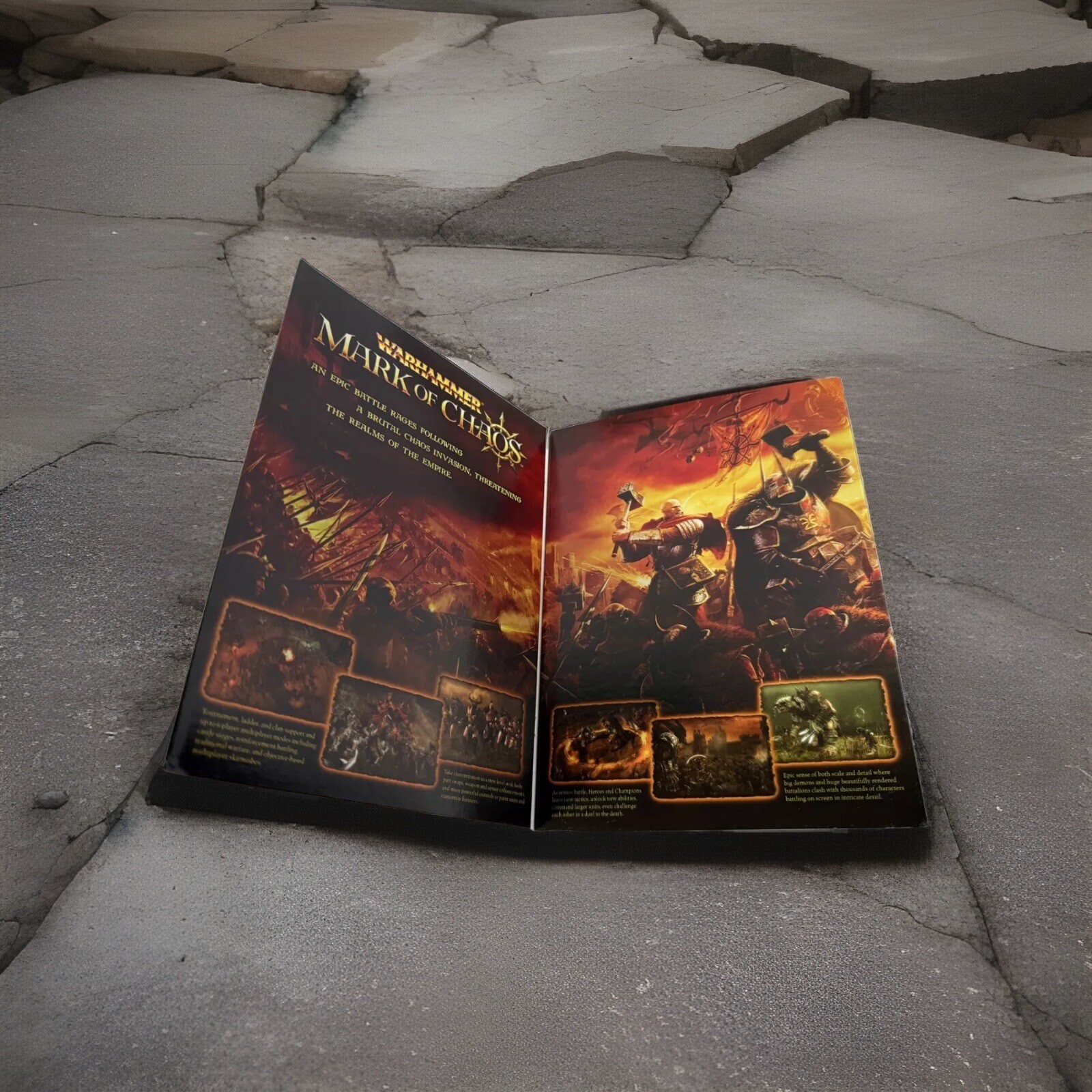 Warhammer ~ Mark of Chaos PC Complete Set 6 Disc – CIB Complete Near Mint