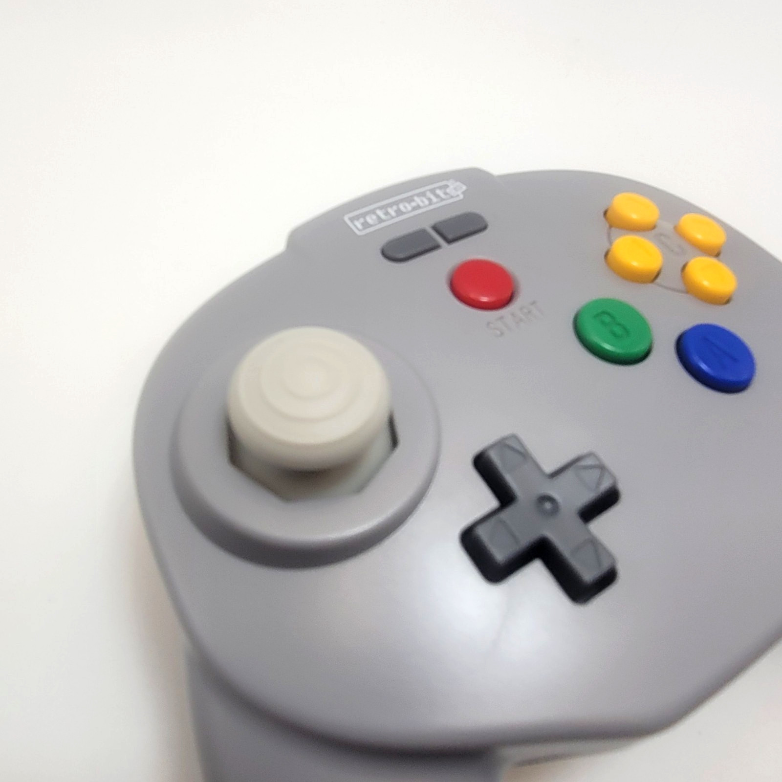 Tribute64 2.4GHz Wireless Controller for N64, Switch, and USB – Classic Gray