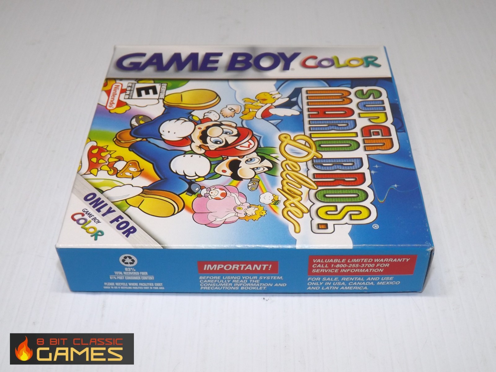 NEW BATTERY! Super Mario Bros. Deluxe – COMPLETE BOX – NINTENDO Gameboy – 77a