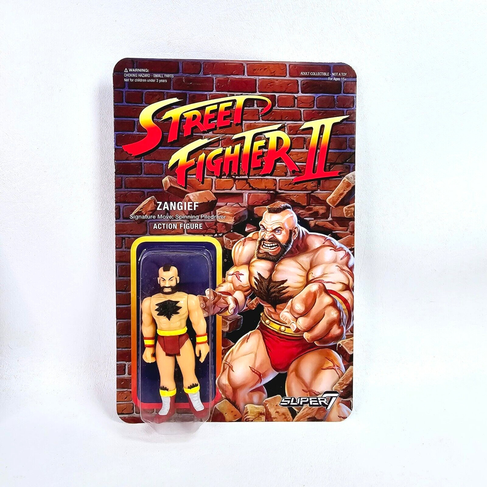 2018 Super7 Zangief Street Fighter II 1:18 Scale Reaction Capcom Action Figure