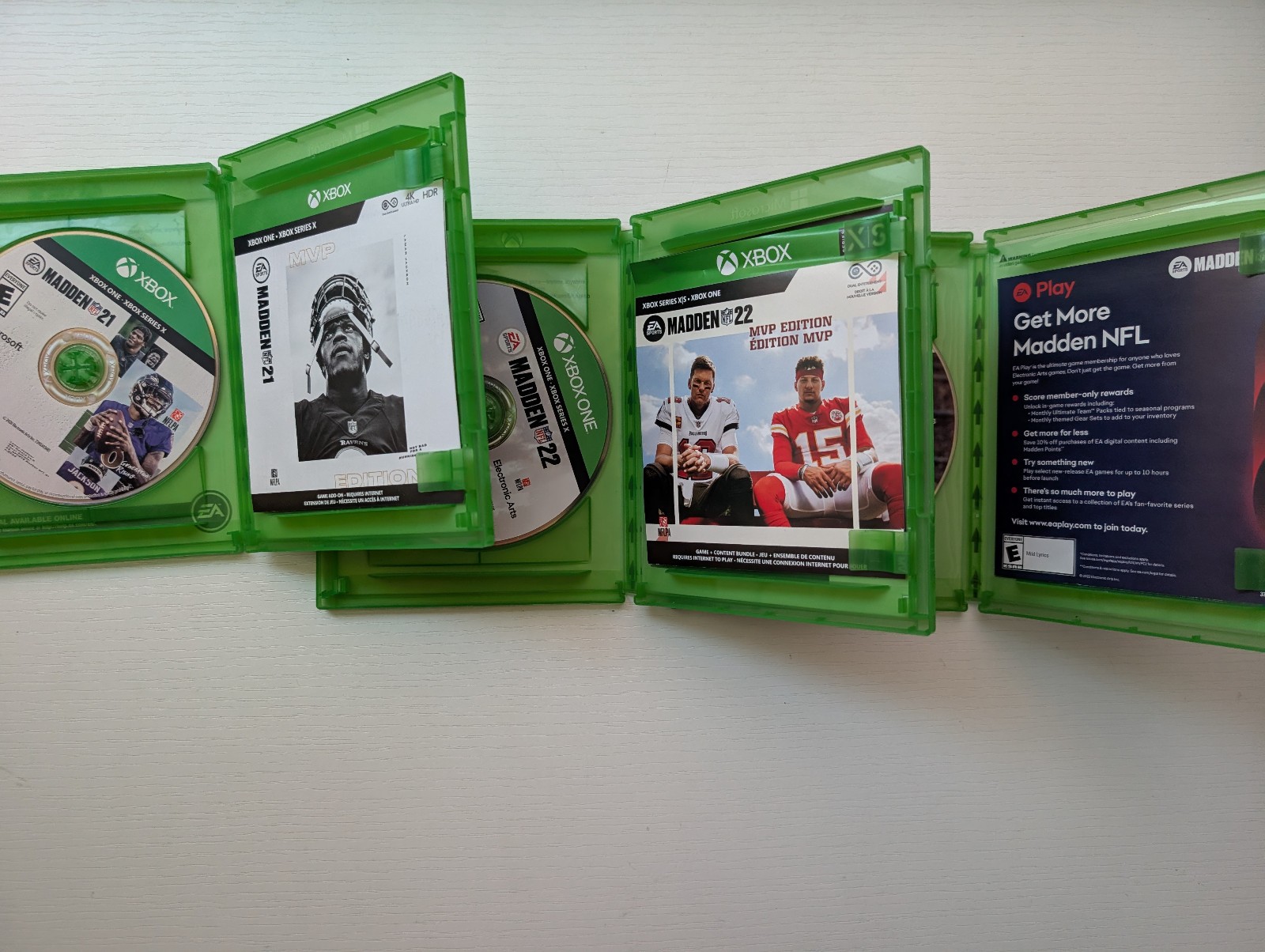 Madden NFL 21 22 23 Xbox One Lot Bundle MVP Edition CIB Complete Tested EA Sport