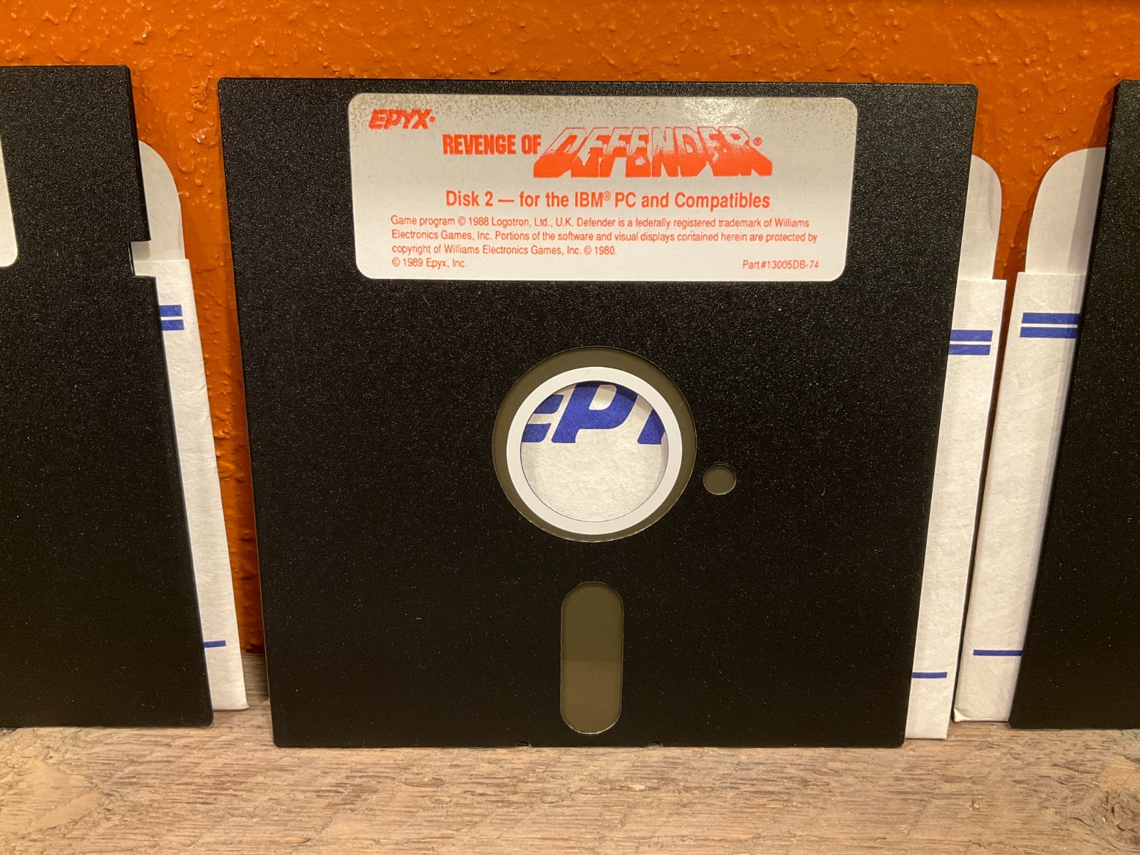 Vtg Revenge of Defender EPYX Disk 1-3 IBM PC & Compatibles Game