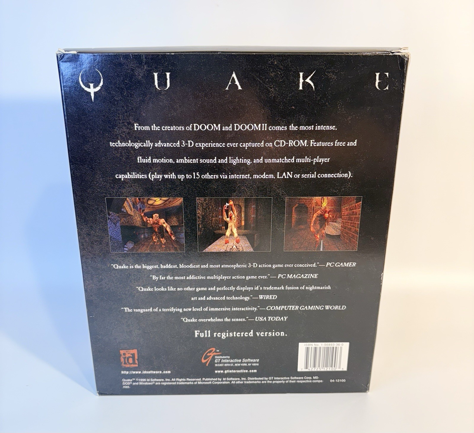 Quake 1 PC 1996 Rare Big Box Full Registered Version Collector Quality