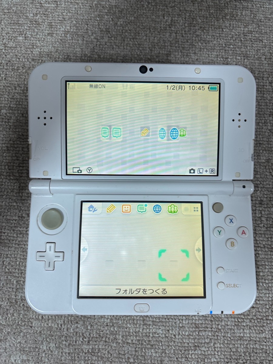 New 3DS LL XL Pearl White Japan Nintendo Console region Japanese B100
