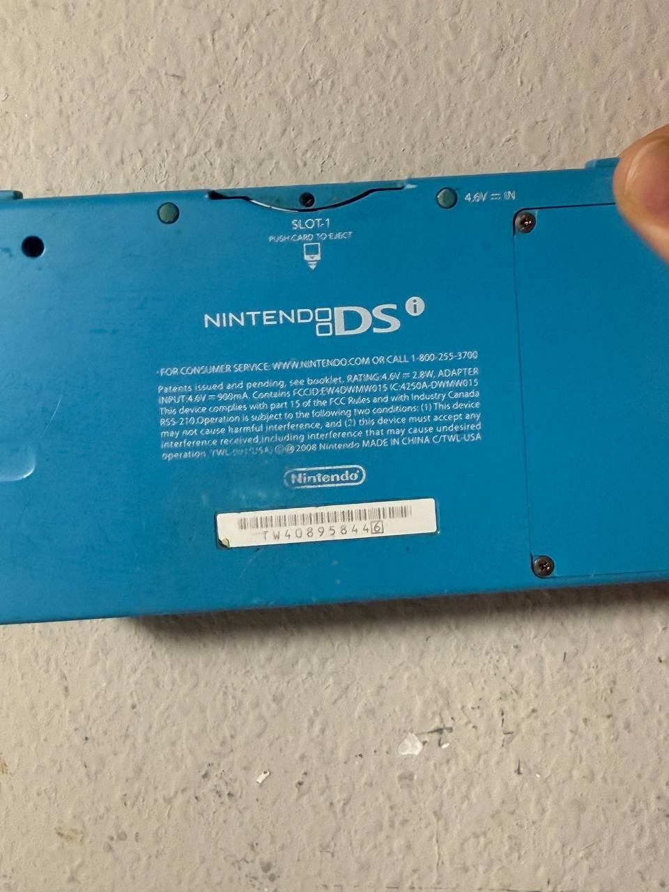 Nintendo DSi Handheld Console Electric Blue – Authentic – Tested & Working – Goo