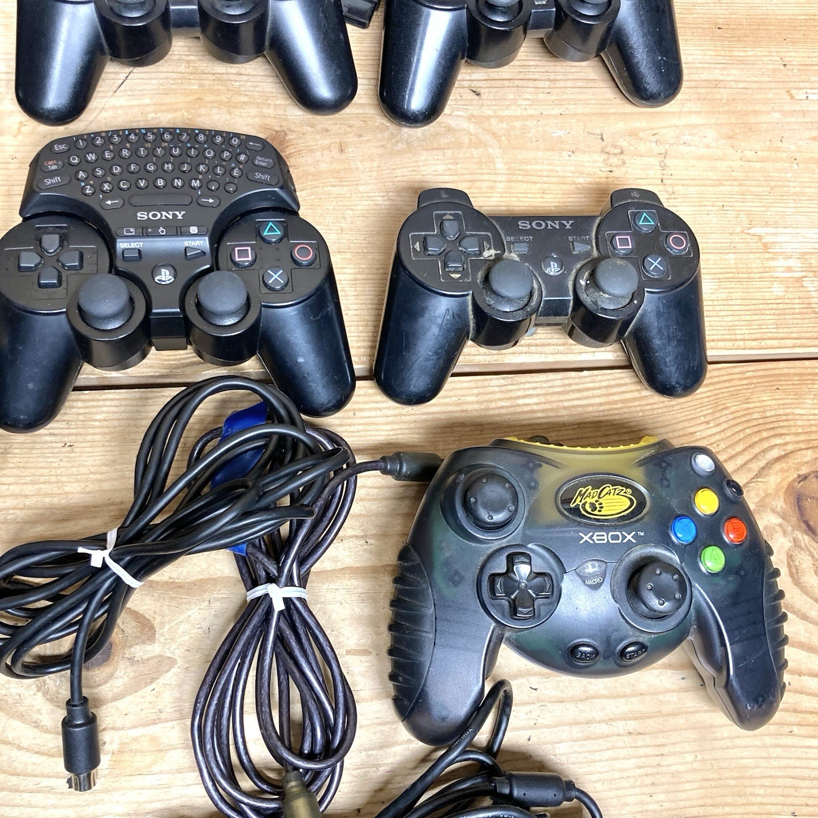 Lot Of Sony PlayStation PS1 PS2 PS3 Controllers Xbox OEM 3rd Party – UNTESTED