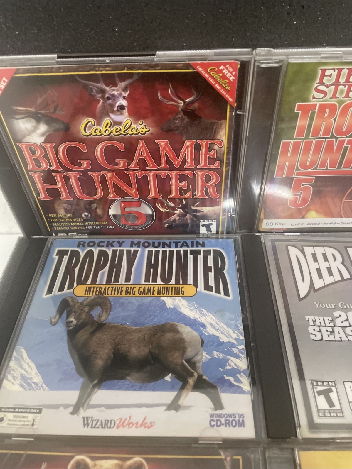 Lot of 28 PC Shooting Games, Cabelas Game Hunter, Trophy Hunter, Safari Etc.