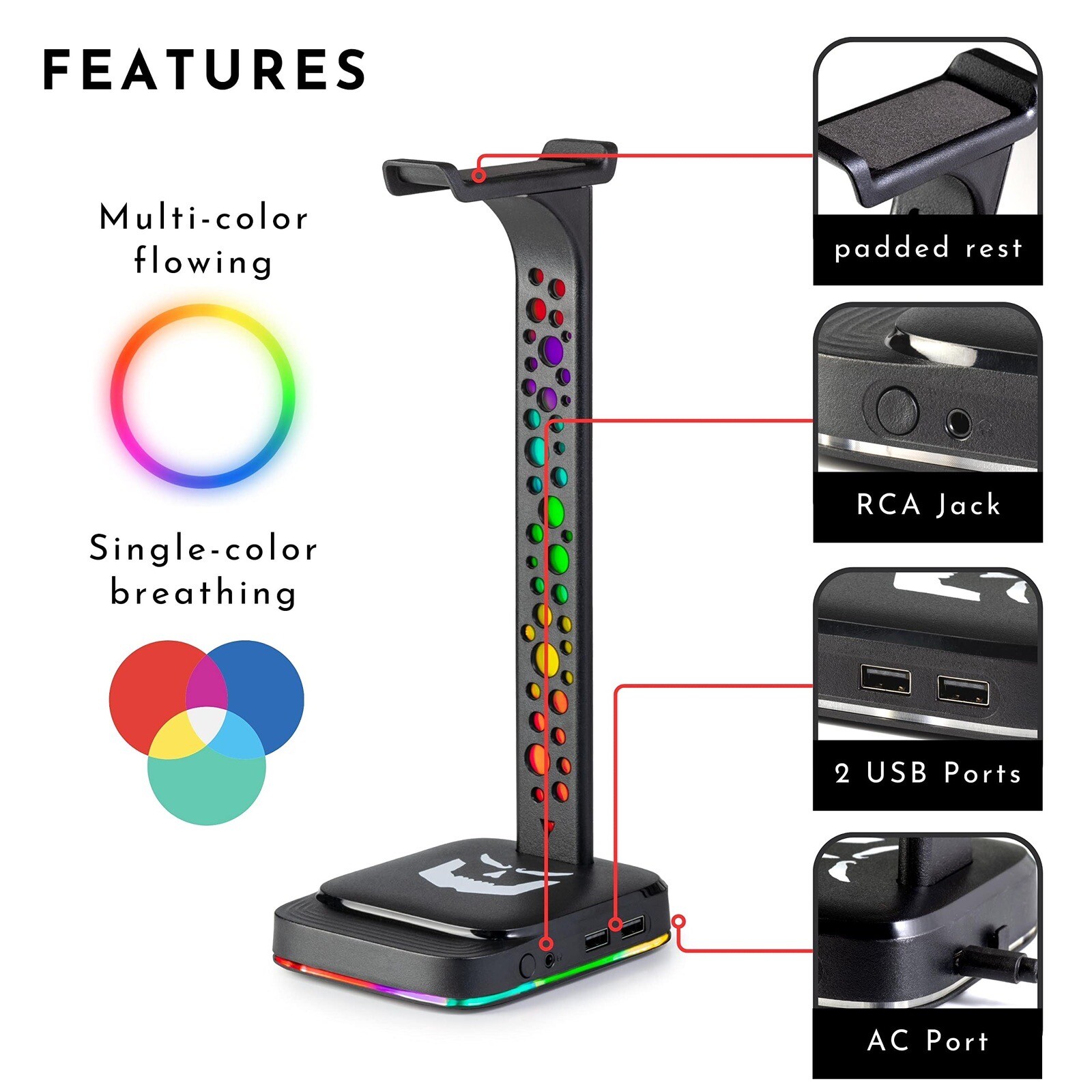 Gamer Dungeon RGB Gaming Headphone Stand