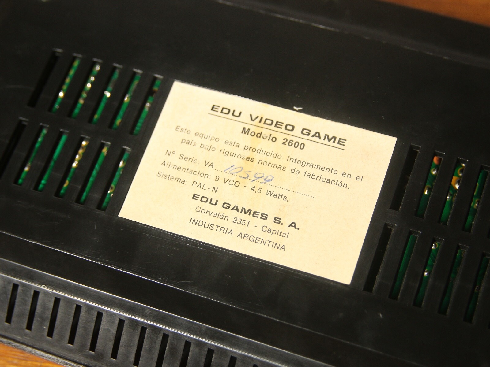 Vintage Atari 2600 Clone Argentina Rare Edu Games Bootleg