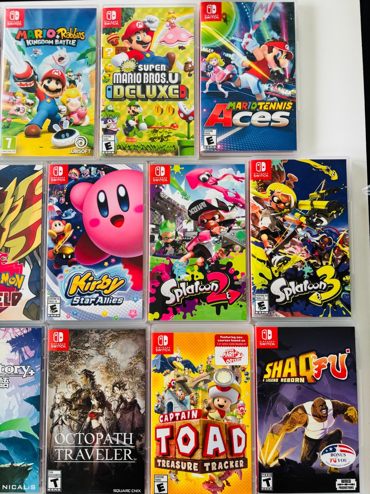 U PICK! Nintendo Switch Games – Pokemon Splatoon Super Mario 3D Kirby Cave Story