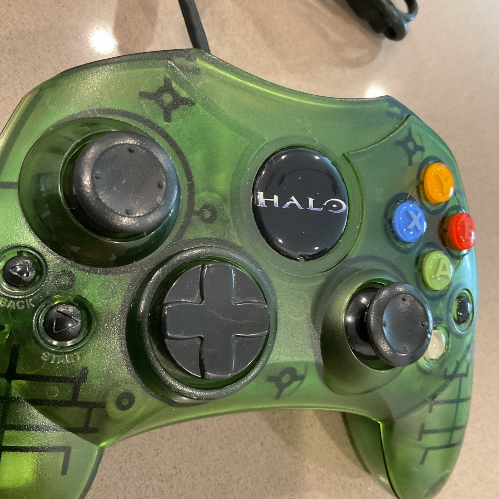 Original Xbox Limited Special Edition Halo LOGO Green OEM S Type Controller OEM