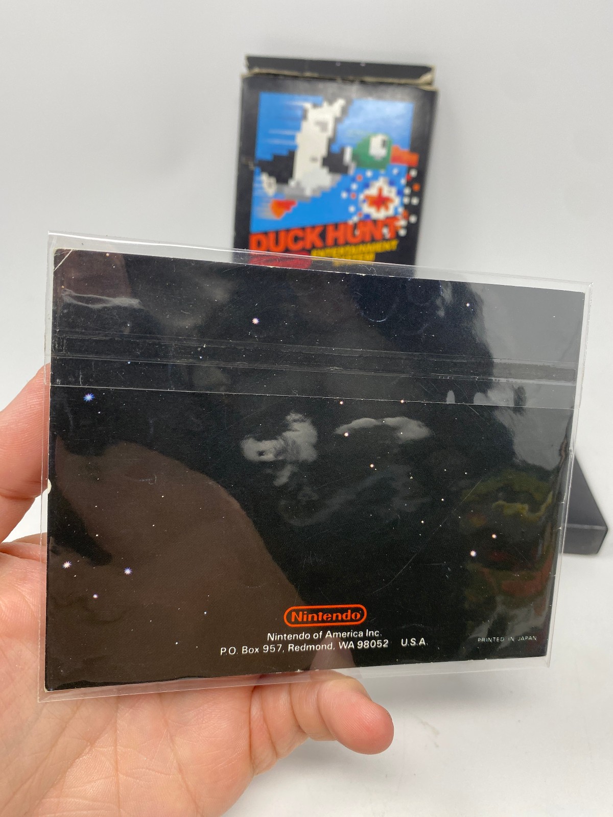 Duck Hunt Nintendo NES, 1985 5-Screw Unpunched Hangtab Complete CIB BLACK BOX