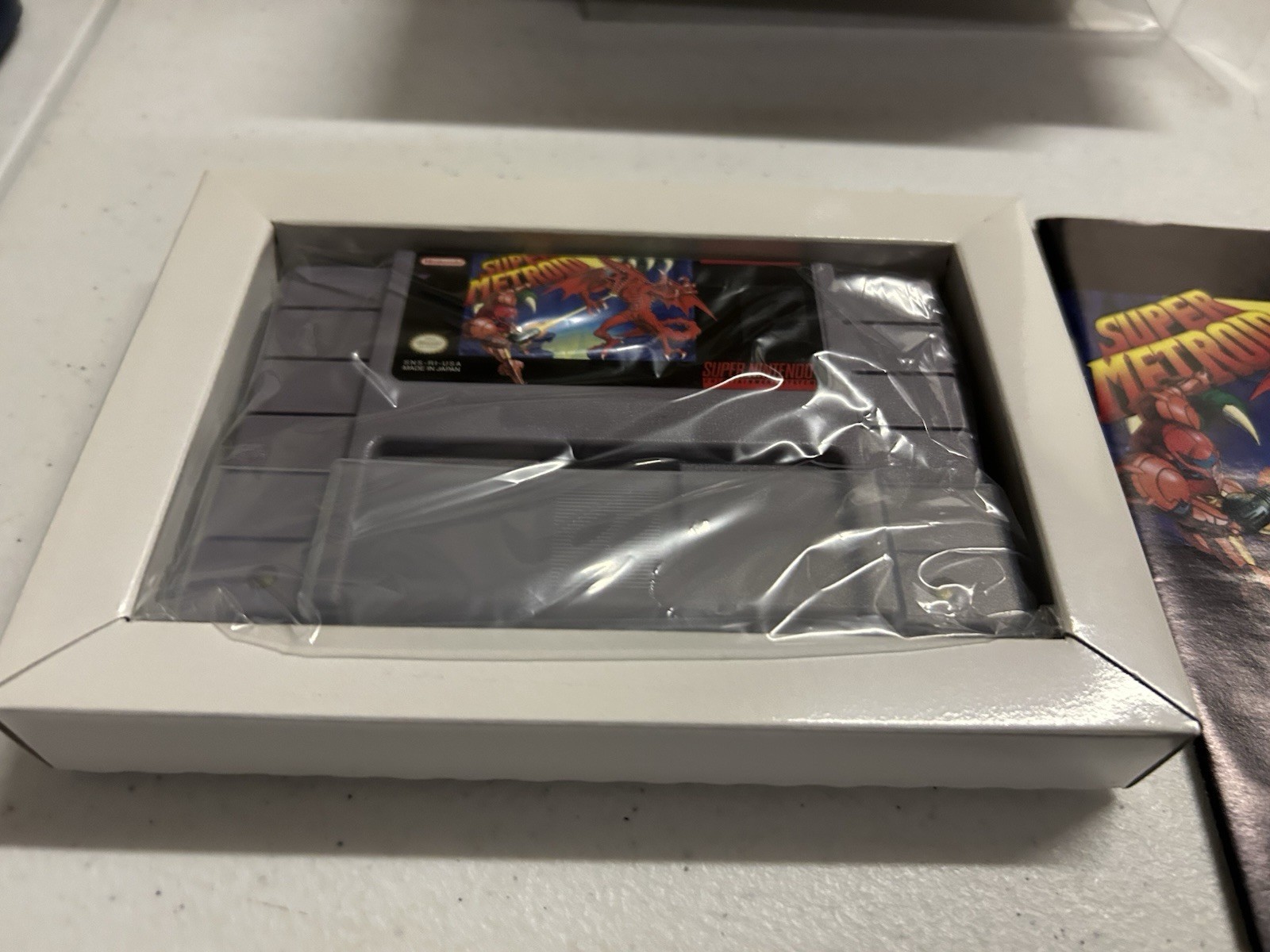 CLEAN Super Metroid SNES NINTENDO Complete In Box Authentic CIB W/Protector